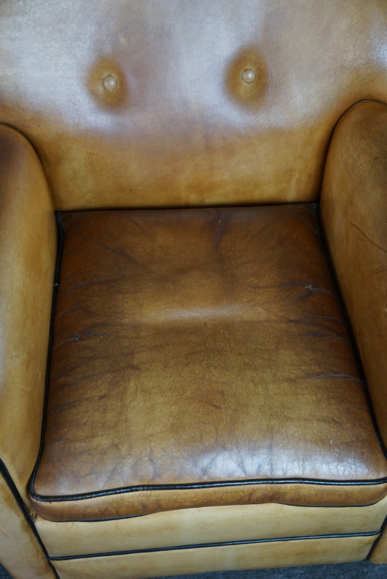 Image 1 of Set of two Bart van Bekhoven sheep leather designer armchairs/ armchairs