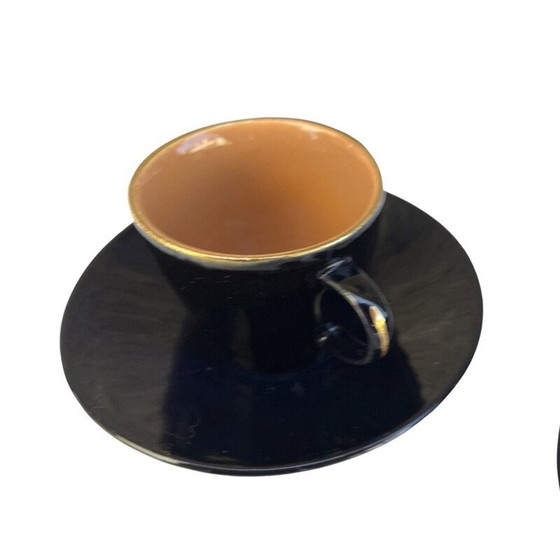 Image 1 of Set of 6 vintage colored ceramic cups for Ditmar Urbach, Czechoslovakia 1950