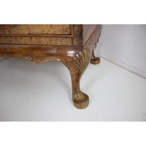 Image 1 of Vintage wood and mirror display cabinet, Czechoslovakia 1920