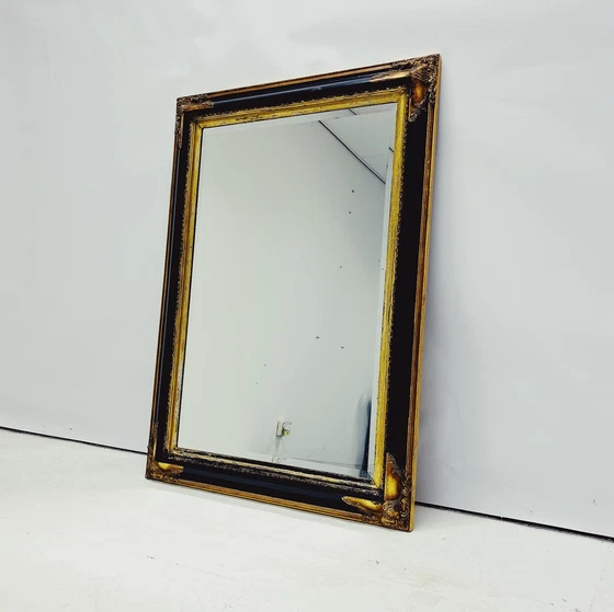 Image 1 of Baroque Mirror With Decorative Wooden Frame.