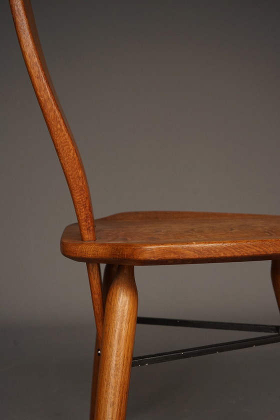 Image 1 of Italian Oak Side Chair, 1950S