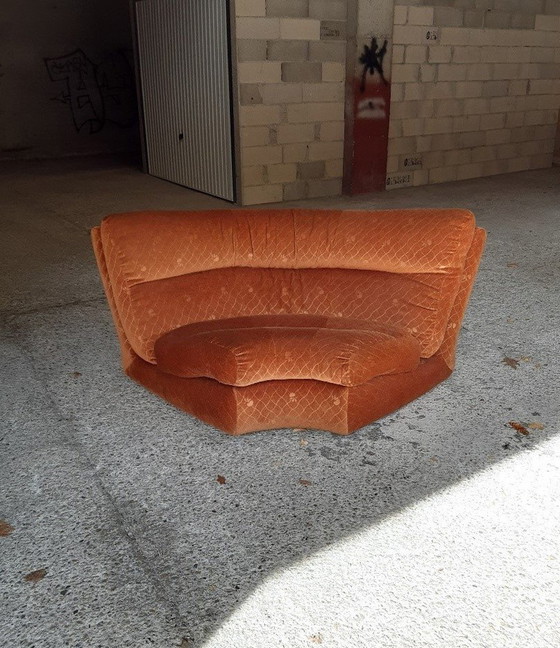 Image 1 of 4/7 Poltrona Ligne Roset arancione Pr M. Ducaroy Mod. Albany, design vintage