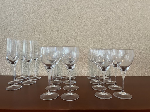 21x Peill&Putzer Red - White & Champagne Glasses