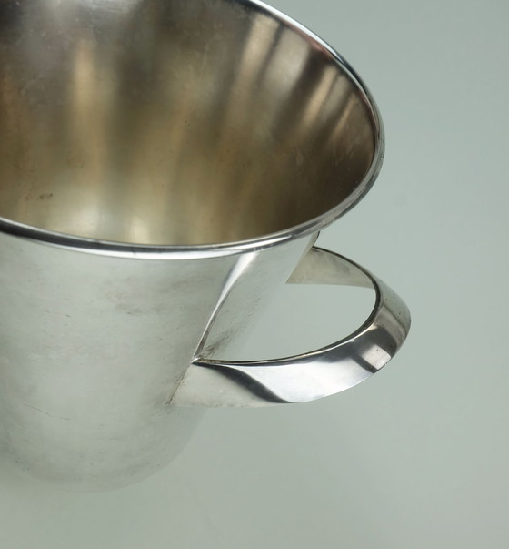 Image 1 of Silver-Plated Mid Century Champagne Cooler Designed By Kurt Mayer For Wmf 1950S