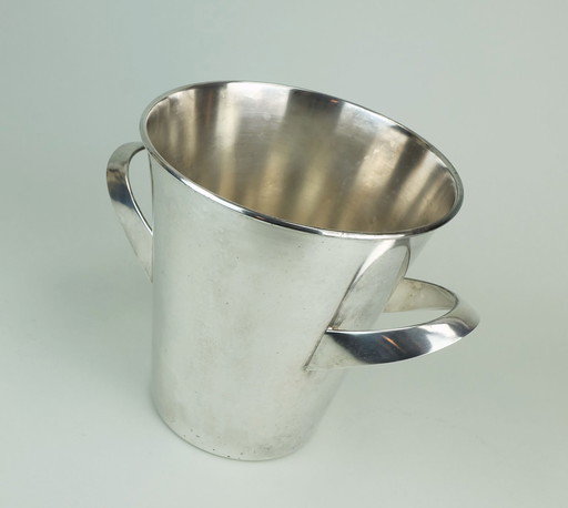 Silver-Plated Mid Century Champagne Cooler Designed By Kurt Mayer For Wmf 1950S