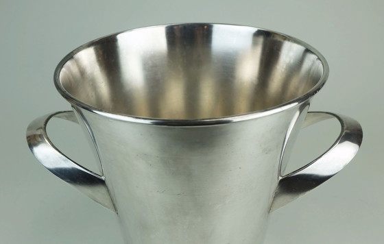 Image 1 of Silver-Plated Mid Century Champagne Cooler Designed By Kurt Mayer For Wmf 1950S