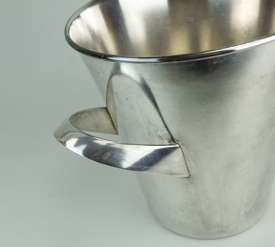 Image 1 of Silver-Plated Mid Century Champagne Cooler Designed By Kurt Mayer For Wmf 1950S