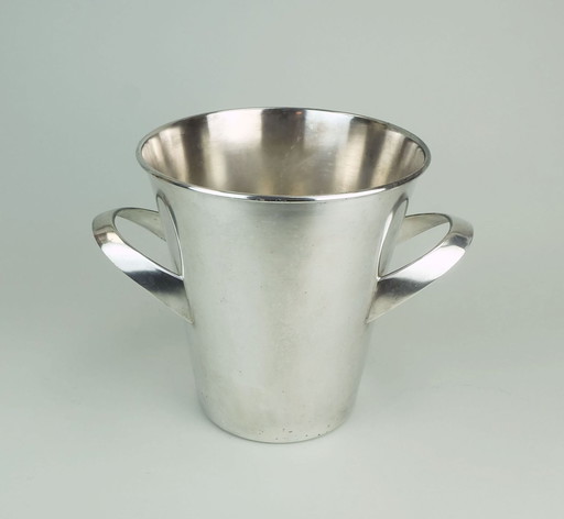 Silver-Plated Mid Century Champagne Cooler Designed By Kurt Mayer For Wmf 1950S