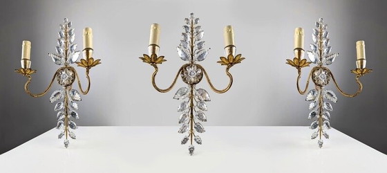 Image 1 of 3X Sconces By Maison Bagues