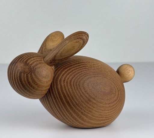 Scandinavian Style Wooden Rabbit Figurine