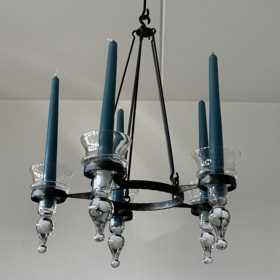 Image 1 of Lampadario a candelabro di design danese vintage