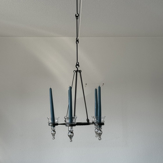 Image 1 of Lampadario a candelabro di design danese vintage