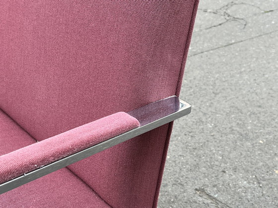 Image 1 of 1/4 Poltrona vintage Brno Knoll Ludwig Mies Van Der Rohe Old Pink Bauhaus con rivestimento cromato e braccioli a sbalzo 