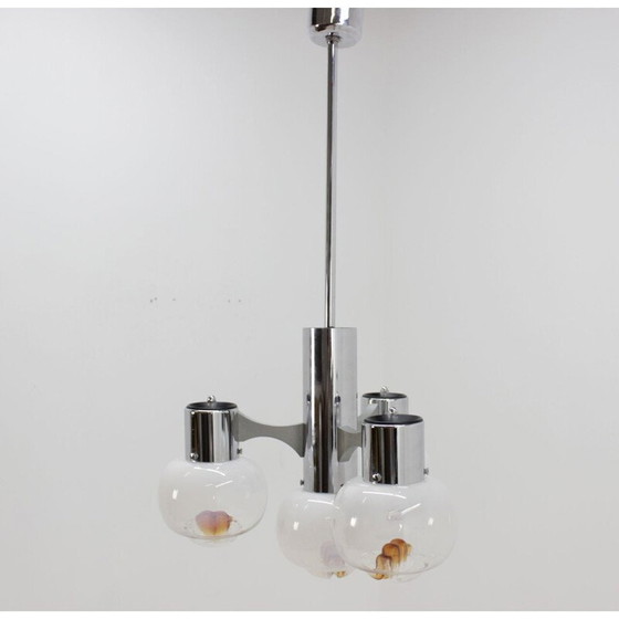 Image 1 of Vintage Murano glass chandelier, 1970