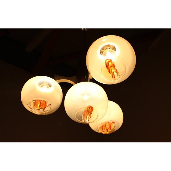 Image 1 of Vintage Murano glass chandelier, 1970