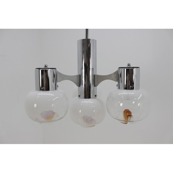 Image 1 of Vintage Murano glass chandelier, 1970