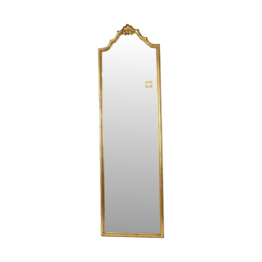 Deknudt Narrow Hall Mirror Gold Leaf