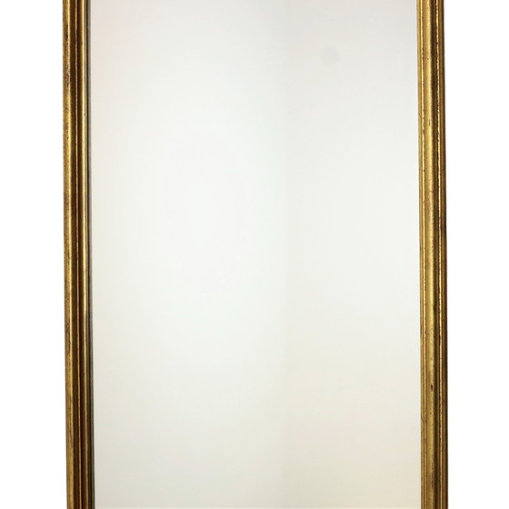 Image 1 of Deknudt Narrow Hall Mirror Gold Leaf