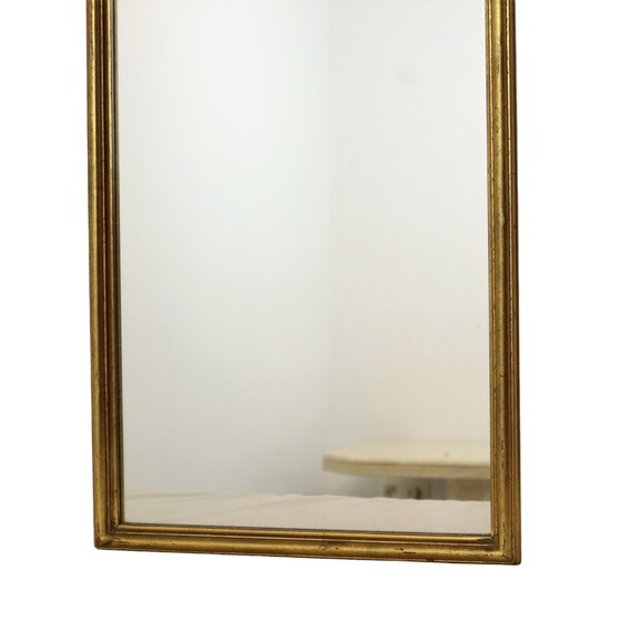 Image 1 of Deknudt Narrow Hall Mirror Gold Leaf