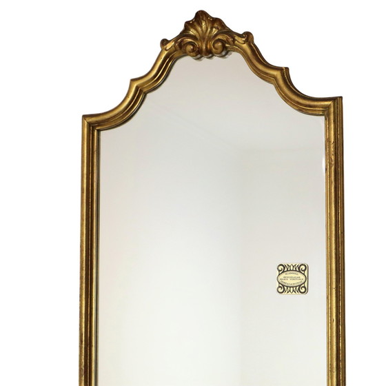 Image 1 of Deknudt Narrow Hall Mirror Gold Leaf