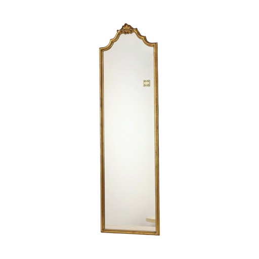 Deknudt Narrow Hall Mirror Gold Leaf