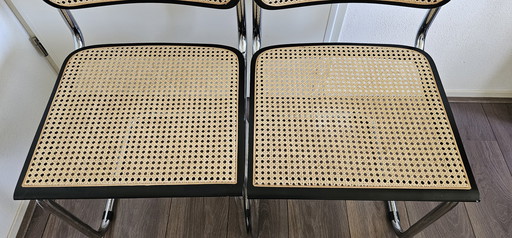 2 Cesca Tube Frame Chairs Retro