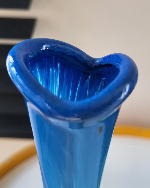 Multicolored soliflore vase, probably France