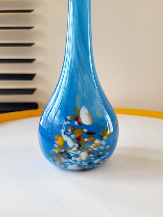 Vase soliflore multicolore, probablement France – Glass, Vintage (photo 6 of 9)