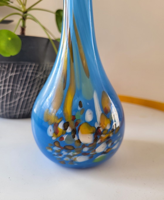 Vase soliflore multicolore, probablement France – Glass, Vintage (photo 9 of 9)