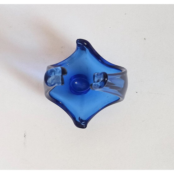 Image 1 of Vintage blue Colbat basket for Viartec, Spain 1970