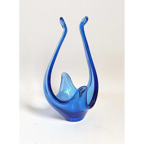 Image 1 of Vintage blue Colbat basket for Viartec, Spain 1970
