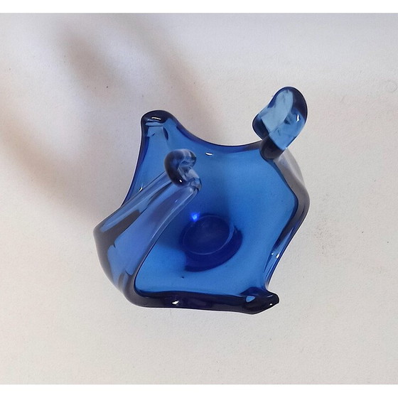 Image 1 of Vintage blue Colbat basket for Viartec, Spain 1970