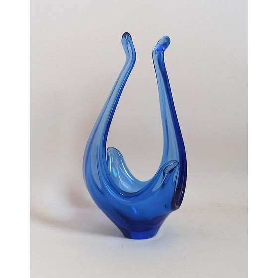 Image 1 of Vintage blue Colbat basket for Viartec, Spain 1970