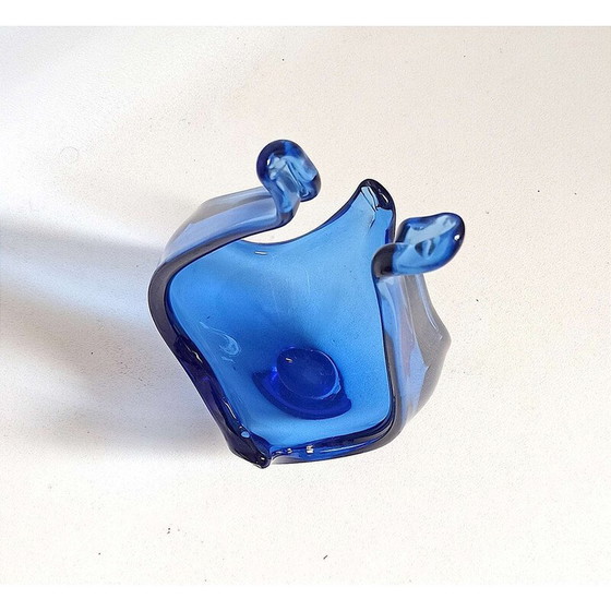 Image 1 of Vintage blue Colbat basket for Viartec, Spain 1970