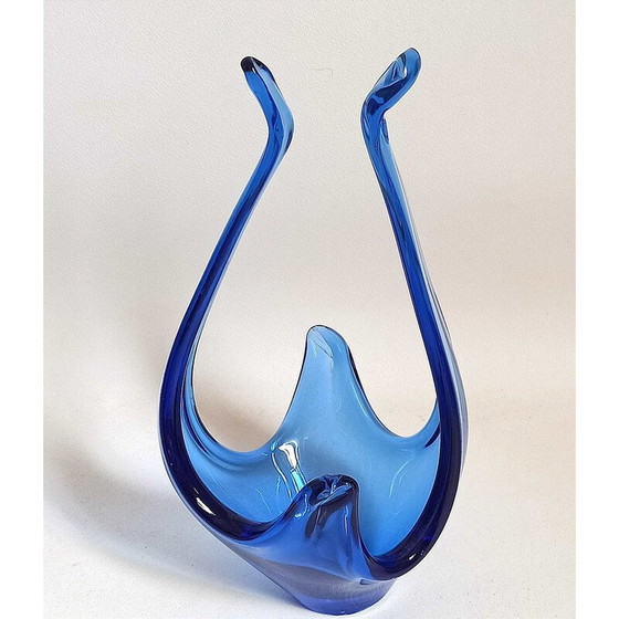 Image 1 of Vintage blue Colbat basket for Viartec, Spain 1970