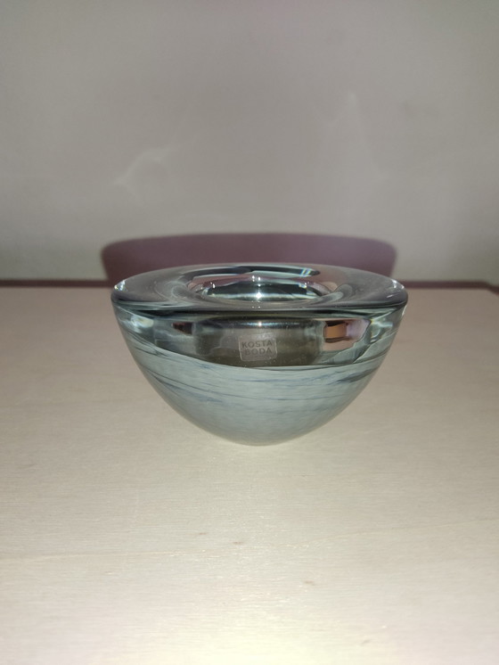 Image 1 of 4x Kosta Boda Atoll Design Anna Ehrner bowl tea light holder