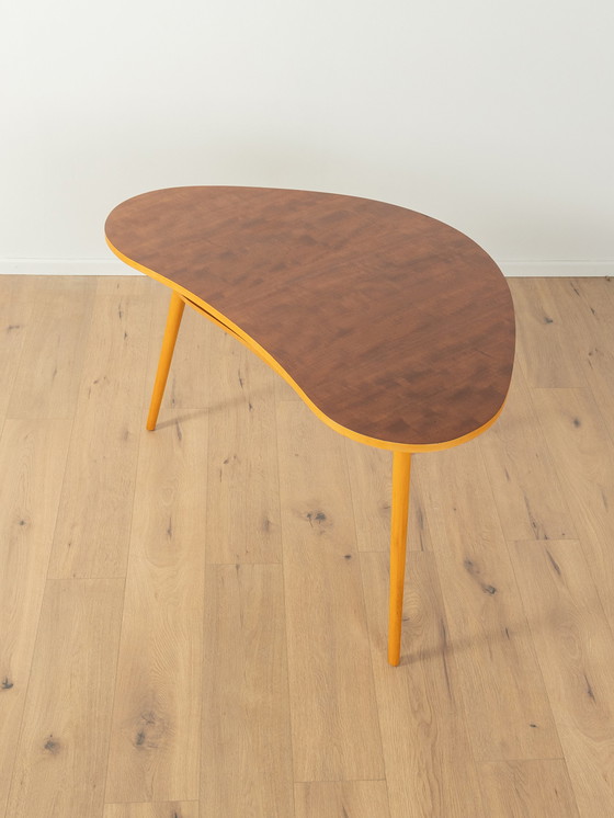 Image 1 of  1950s kidney-shaped table 