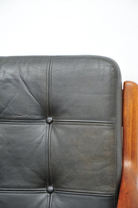 Image 1 of Ole Wanscher Senator Sofa In Teak And Leather 1950s