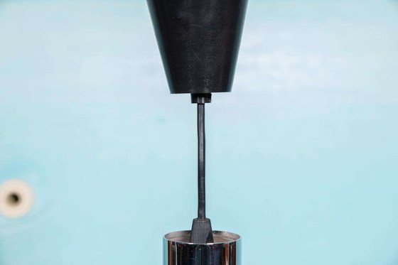 Image 1 of Vintage chrome and glass pendant lamp, cascade space age pendant