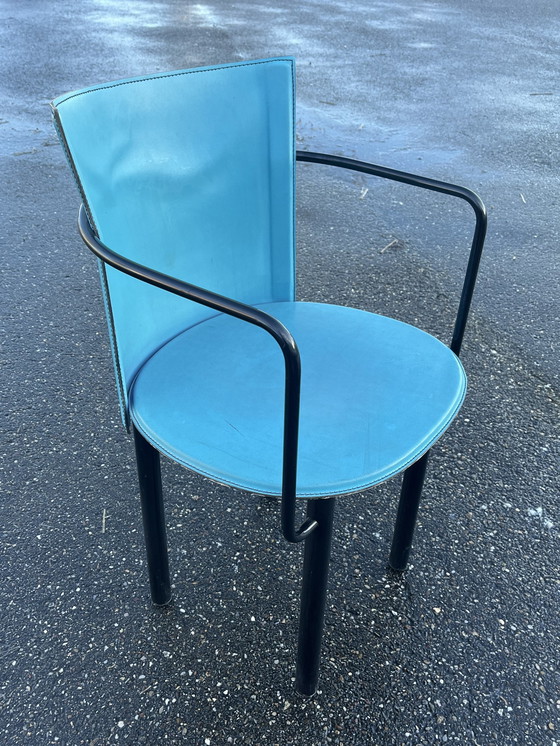 Image 1 of 4 sillas de comedor posmodernas, Enrico Pellizzoni, Italia