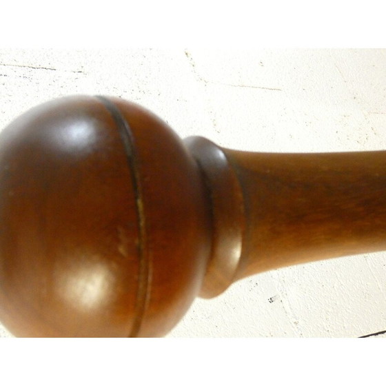 Image 1 of Vintage Brutalist coat rack in mahogany and solid oak, 1950