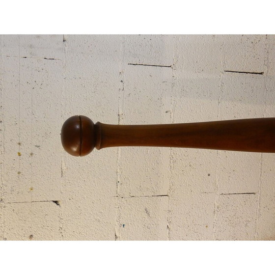 Image 1 of Vintage Brutalist coat rack in mahogany and solid oak, 1950