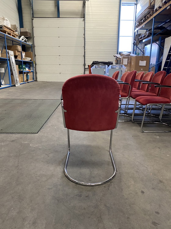 Image 1 of 31x Gebr van der Stroom Ddutch Originals model Gispen R413 chairs