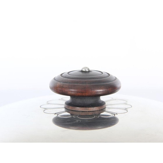 Image 1 of Vintage silver disko metal pot with lid by Just Andersen, 1930
