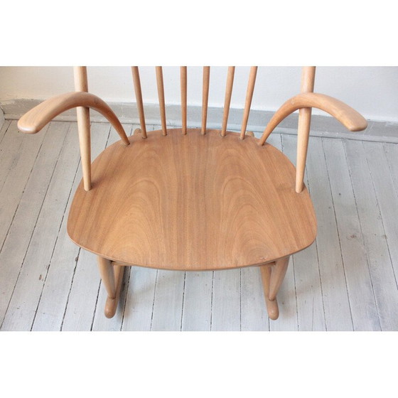 Image 1 of Vintage rocking chair by Illum Wikkelsø for Niels Eilersen, Denmark 1958