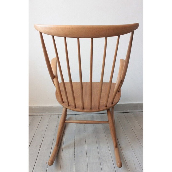Image 1 of Vintage rocking chair by Illum Wikkelsø for Niels Eilersen, Denmark 1958