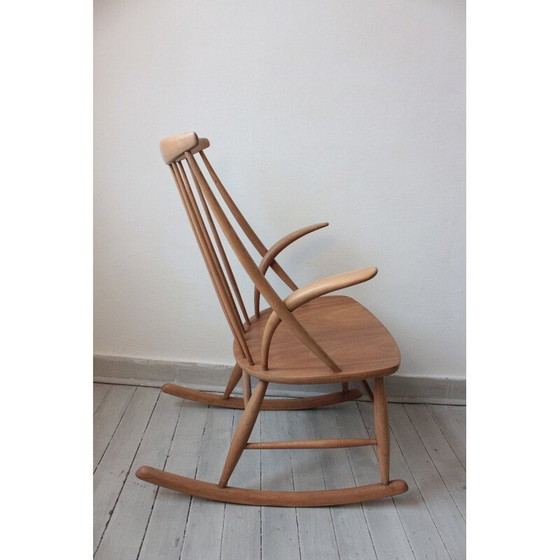 Image 1 of Vintage rocking chair by Illum Wikkelsø for Niels Eilersen, Denmark 1958