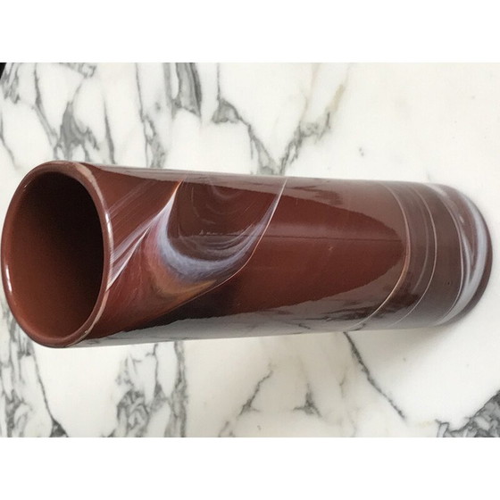 Image 1 of Vaso vintage in pasta di vetro di Maure Veil, 1960