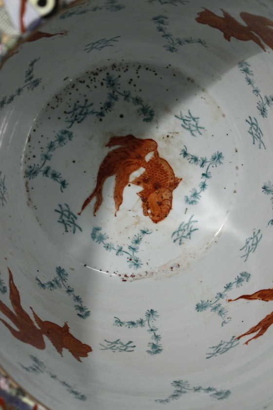 Image 1 of Antique Ming Aquarium Pink Family Chenghua Nian Zhi China 20th century