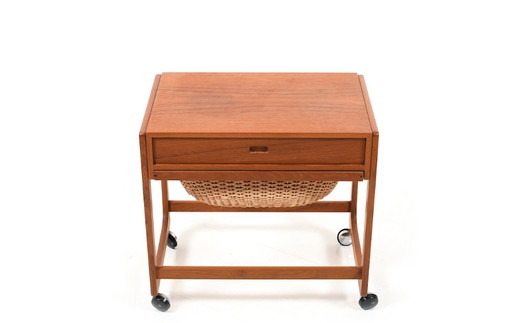 Danish Teak Sewing Table, 1960s